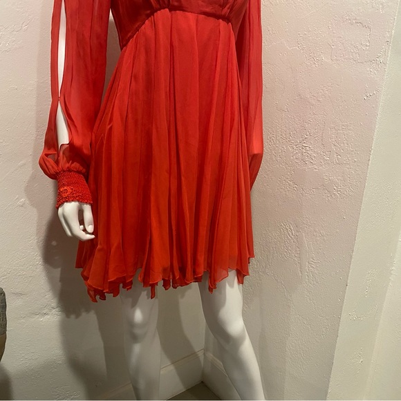 Free people Tatiana red beaded swing dress size 4 - Picture 16 of 17